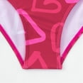 thumbnail image 6 of Gubotare Little Girl Swimsuit Girls One Piece Swimsuits Striped Rainbow Bathing Suit Swimwear Size 7-8 (Hot Pink,7-8 Years), 6 of 6
