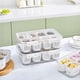 thumbnail image 3 of Bandeja Dividida para Servir Alimentos con Tapas Caja Apilable para Snacks con 6 Divisores Contenedor de Almacenamiento de Frutas y Verduras para Refrigerador, 3 of 5