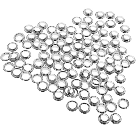 KONTONTY 50Sets Durable Copper Grommets and Eyelets Kit for DIY Clothes Shoe and Luggage Use