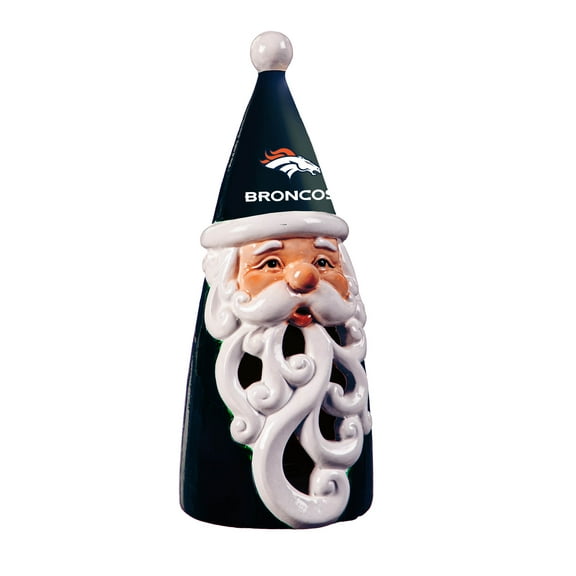 Denver Broncos 8" LED Santa Statue