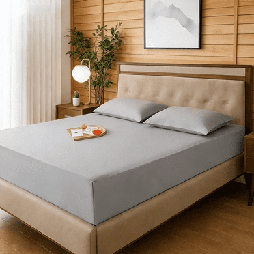 Queen Fitted Sheet Only, 150*200 CM Deep Pocket Microfiber Bottom Sheet with All-Around Elastic