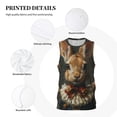 thumbnail image 3 of Naloa Palatial Style Flower Rabbit Basketball Jersey Reversible Men's Mesh Athletic Sports Shirts Training Practice S-4XL3X-Large, 3 of 6