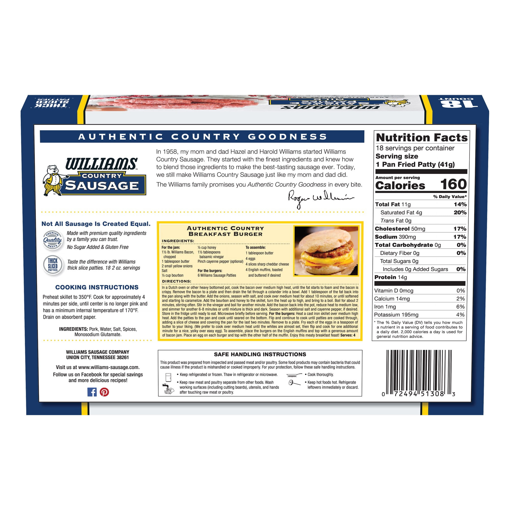 where can i buy williams country sausage