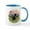 White/Blue Inside, variant on CafePress - Mt Country Black Lab# Large Mug - 11 oz Ceramic Mug - Novelty Coffee Tea Cup