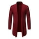 thumbnail image 5 of Suéter de punto largo para hombre, chaqueta de color liso, suéter de punto de otoño para hombre, 5 of 5