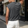 thumbnail image 3 of LIaqionyy Men's Sleeveless Shirts Crop Vest Top Crew Neck Comfortable Loose Running Pullover Tank Tops Clothes, 3 of 8