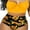 Yellow, variant on TSEXIEFOOFU Women's Halter Bikinis High Waist Bikini Bottom Two Piece Bathing Suit