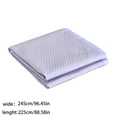thumbnail image 3 of SUYOLL Ice Silk Cooling Bed Sheet Blanket Summer Breathable Soft Lightweight Smooth Throw Mat For Hot Sleepers Night Sweats Pink 245x225cm Queen Size, 3 of 9