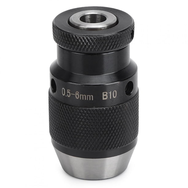 Mandril de taladro de bloqueo automático B10 para fresadora, mandril de taladro autoajustable de 0,5 a 6 mm