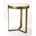 thumbnail image 4 of Butler Specialty 18" Round Marble Top Accent End Table In White, 4 of 4