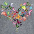 thumbnail image 3 of CafePress - Heart Of Butterflies T Shirt - Women's V-Neck Dark T-Shirt, 3 of 4
