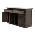 thumbnail image 3 of NovaSolo Halifax Mindi Mahogany Wood Classic Buffet - Black, 3 of 7