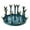 Green, variant on Giunmcul Online Shopping Rotating Glass Cup Drying Rack,
