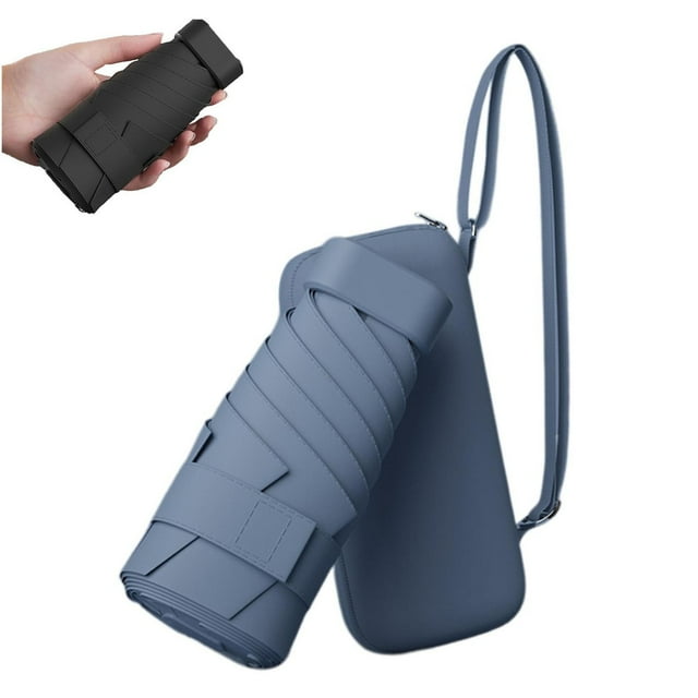Umbrella Travel Mini Umbrella For Purse With Case Small Compact Umbrella Sun Lightweight Portable Tiny Pocket Umbrella With Case Parasol Umbrella For Women Girl Raincoat