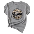 thumbnail image 2 of Anbech Leopard MAMA Shirt for Womens Graphic Tshirts Short Sleeve Mother's Day Causal Summer Tops, 2 of 3