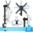 thumbnail image 2 of Mount-It! MI-709 - Mounting kit - for TV / monitor - screen size: up to 42" - desk-mountable, 2 of 9