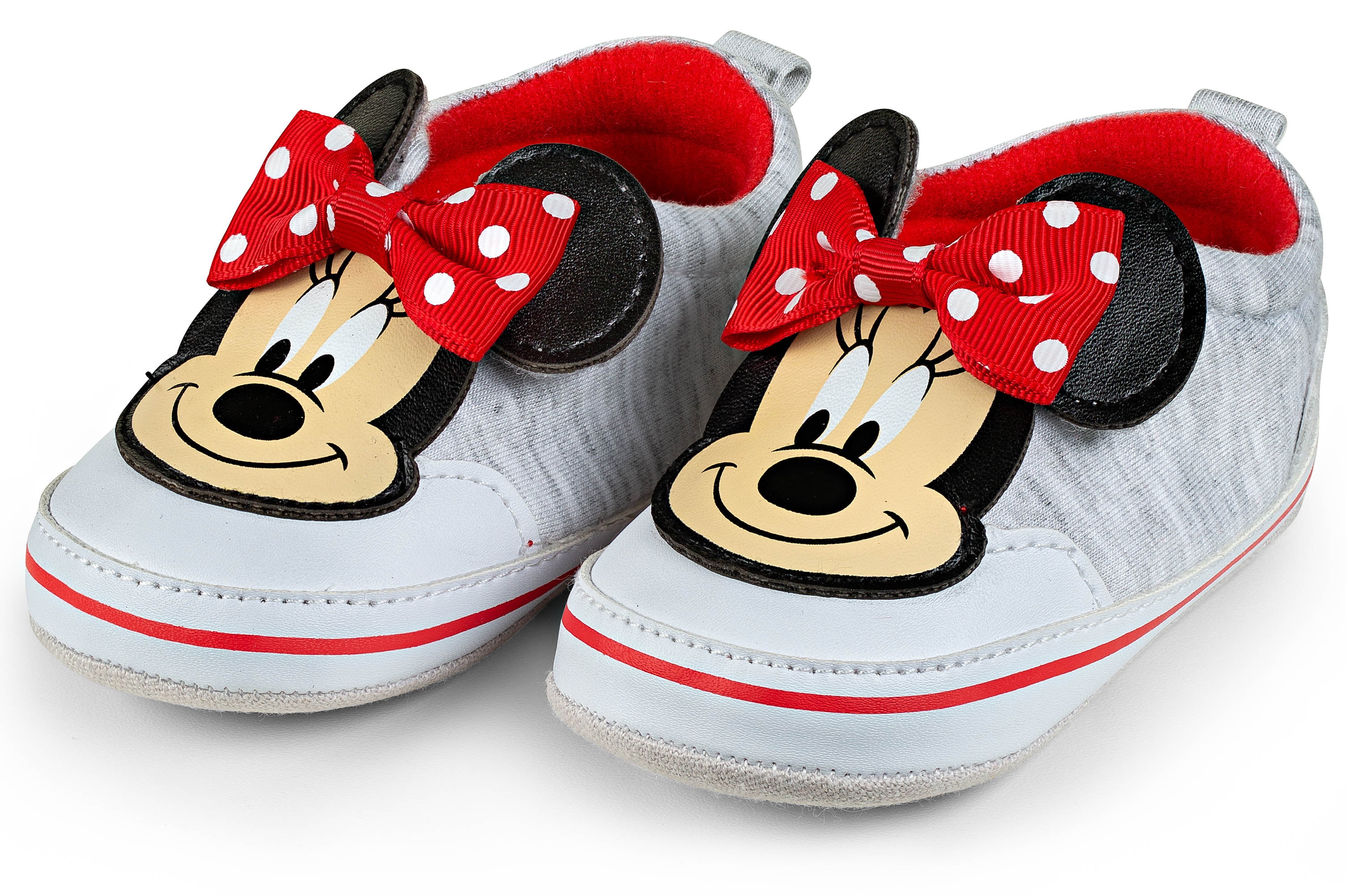 Disney Minnie Mouse Heather Infant Shoes - 3D Bow Easy Velcro In and Out - Size - Walmart.com