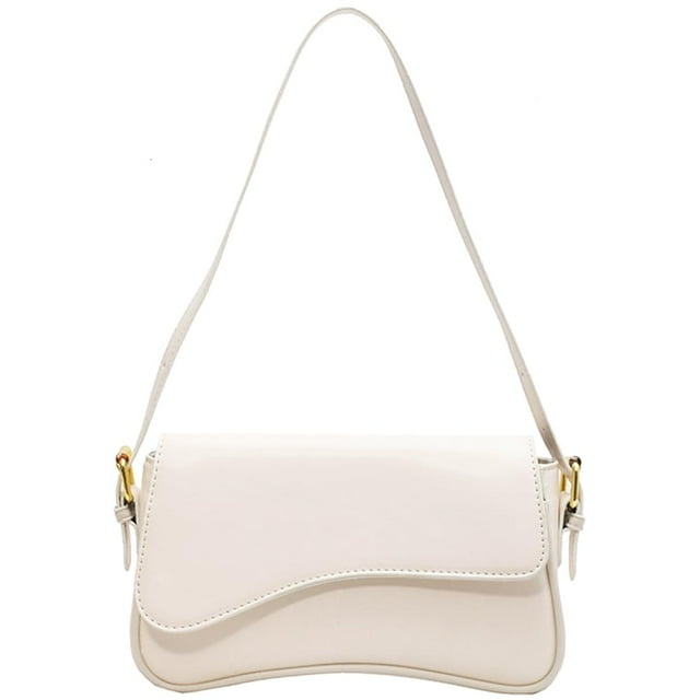 Bolso de hombro Geelyda Y2K de piel vegana 25x16x7 cm blanco