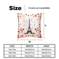 thumbnail image 5 of Eiffel Tower Throw Pillow Covers with Unique Patterns - Set of 2, Available in 16x16, 18x18, and 20x20 Inches for Various Occasions, Sofa, Bed, Chair - Includes Pillow Inserts, Cushion Covers, 5 of 6