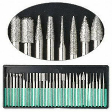

30pcs Diamond Burr Bit Set 400 Grit 1/8 Shank Rotary Tools with Storage Case