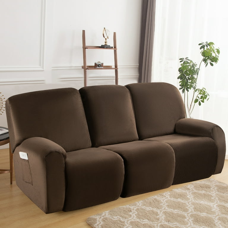 SHANNA 8 Pieces Recliner Sofa Covers Stretch Reclining Couch