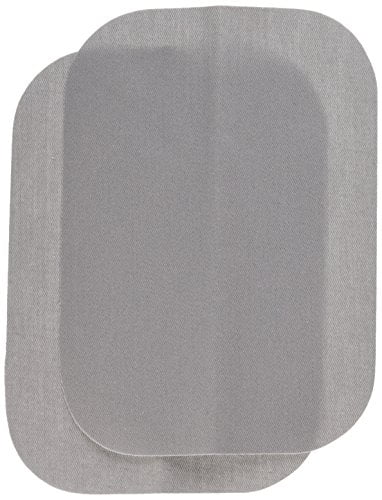 Тwo Рack Wrights BDX230-008.45 Bondex Iron-On Patches 5X7 2/Pkg-Light Grey