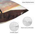 thumbnail image 3 of Wukai Elephant Giraffe Premium Polyester Fleece Pillow Covers with Hidden Zipper Closure,Luxuriously Soft and Durable-24"x24", 3 of 7