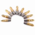 thumbnail image 2 of 10 Pieces Titanium Coated Hex Shank 25mm PH2 Antislip Magnetic Screwdriver Bits Set, 2 of 4