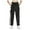 A-Black257, variant on Bibifish Women's Black Side Snap Track Pants With Contrast Stripes Loose Fit Elastic Waist Breathable Sport Wear Pants For Ladies