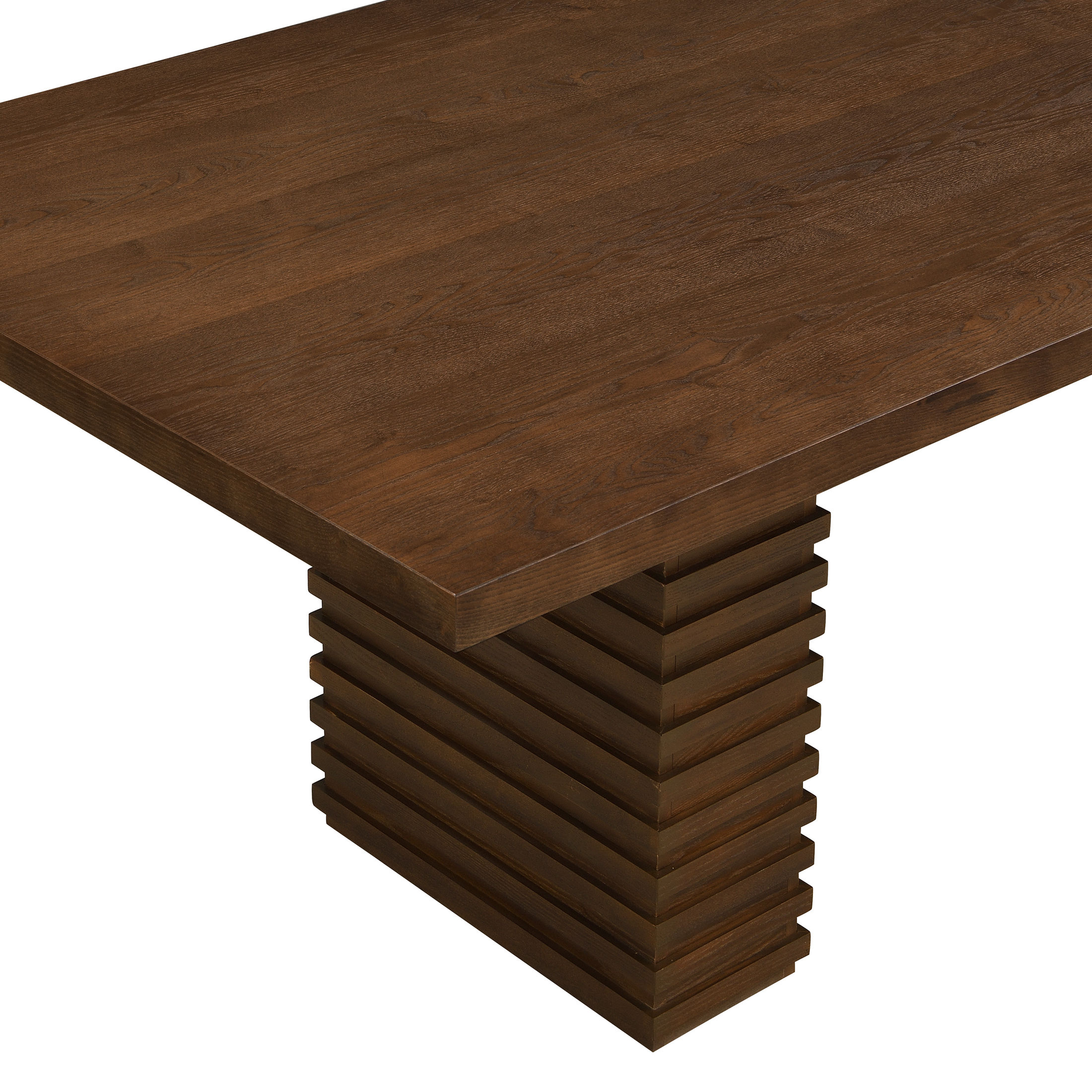 Christopher Knight Home 9-Piece Modern Dining Set, 95" Wood Table with Upholstered Chairs, Walnut+Beige