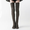 3Pcs Women's Tube Knee High Fun Compression Socks Knitted Over The Knee