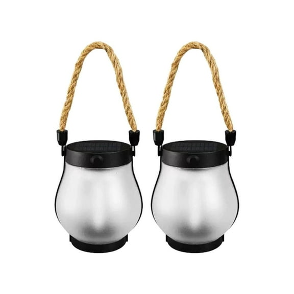 Yammee 2-Pack Solar Flame Lights - Two Modes, Rechargeable Waterproof Garden Torches for Pathway/Patio/Yard Decor