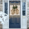 thumbnail image 6 of Hzppyz Winter Gloves Home Decorative House Flag Buffalo Plaid Check Farmhouse Garden Yard Outdoor Large Burlap Flag Sign Christmas Outside Decoration Xmas Seasonal Decor Double Sided Black White 28X40, 6 of 7