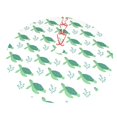 thumbnail image 5 of Cauagu 30" Christmas Tree Skirt Turtle Pattern Christmas Tree Decorations Tree Mat for Xmas Decorations Occasion Holiday Home Decor -30", 5 of 7