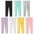 thumbnail image 3 of Toddler Girls Cotton Leggings 3-Pack Little Girl Stretchy Leggings Trousers for Kids Spring and Autumn,, 3 of 4