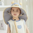 thumbnail image 2 of WUXIAN Baby Sun Hats Upf50+ Sun Protection Bucket Hat Toddler Summer Beach Play Hats With Neck Flap Bucket Hats,Blue,One Size, 2 of 6