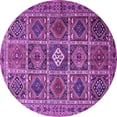 thumbnail image 1 of Ahgly Company Indoor Round Persian Purple Traditional Area Rugs, 8' Round, 1 of 4