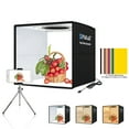 thumbnail image 3 of PULUZ Photography Light Box 250mm Portable Folding with Ring Light Board USB Control 10 Brightness Levels 3 Modes 6 Double-sided Background Papers 12 Colors, 3 of 7