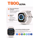 thumbnail image 3 of Smartwatch T800 Ultra Blanco Bluetooth Llamadas Monitor Cardiaco Pantalla 1.99 Carga Inalámbrica, 3 of 5
