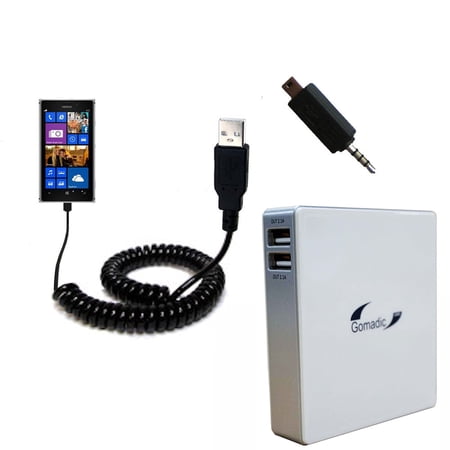 Gomadic High Capacity Rechargeable External Battery Pack suitable for the Nokia Lumia 925 - Portable Charger with TipExchange Technology