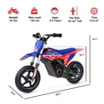 RFN Kids Electric Dirt Bike 36V 400W, Removable Battery, Max Speed 15 ...