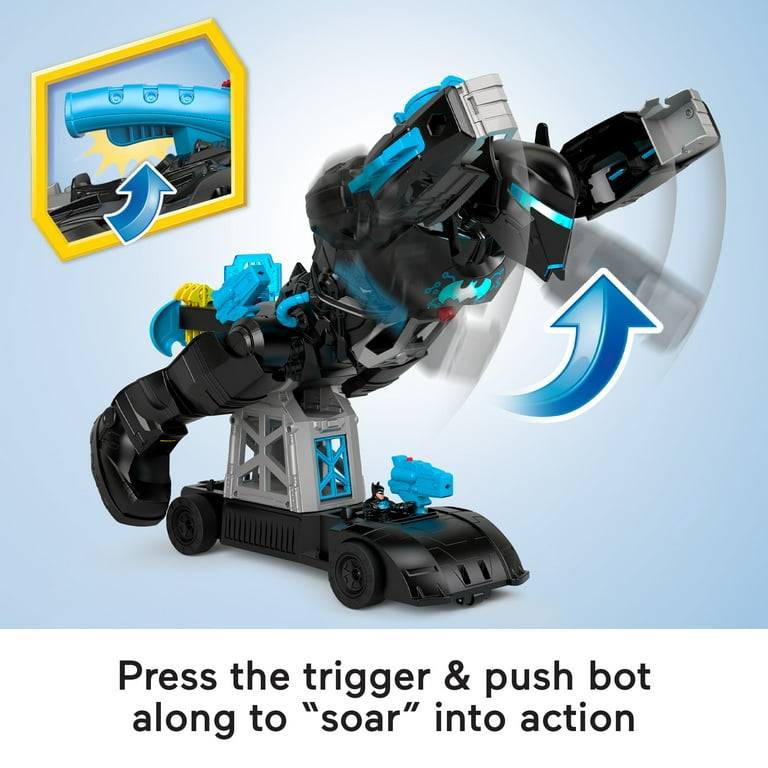 Imaginext Batman Superhero Toy, Bat-Tech Batbot, 11 Pieces