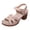 Beige, variant on Slingback Heels for Women Trendy Splice Peep Toe Sandals Ankle Strap Buckle High Heeled Summer Dress Pumps Shoes Black Size 8