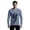 A-Blue927, variant on XIAOCHA Men's Skeleton Print Long Sleeve Henley Shirt Relaxed Fit Holiday Tops