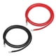 thumbnail image 1 of 1 par de cables de inversor de batería de cobre, calibre 4 AWG, cable de batería de 6 pies, universal para automóvil, vehículo, RV, cobre puro duradero, negro, rojo con anillo de 3/8 ", 1 of 1