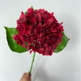 thumbnail image 4 of ERTZAE Wedding Floral Bouquets,Everlasting Faux Blooms,Window Sill Florals,Reusable Hydrangea Stems,3D Large Embroidered Hydrangea Simulation Flower,Bright Red 20.1"Faux Bloom for Hotel,Wedding Decor, 4 of 8