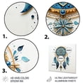 thumbnail image 3 of Designart "Minimalist Serenity Blue Dream Catcher IV" Landscapes Metal Art Living Room, 3 of 5