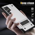 thumbnail image 4 of for Samsung Galaxy S22 Ultra Case, Heavy Duty Shockproof Protective Case,Military Grade Protection,Scratch Resistant,Slim Thin Case,with Stand,with Lanyard,White 6-sam s22u-02, 4 of 8