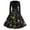 Green, variant on Women's Halloween Hepburn Dresses Moon Pumpkin Crew Neck Funny Hepburn Dresses Spider Webeb Bat Long Sleeve Spooky Hepburn Dress, XL