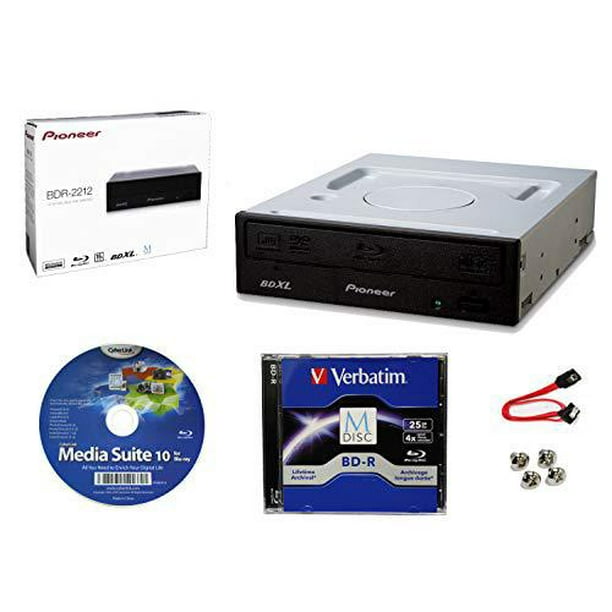 Pioneer r 2212 Internal 16x Blu Ray Writer Drive Bundle With Cyberlink Burning Software 25gb M Disc R Sata Cable And Mounting Screws Burns Cd Dvd Dl xl Discs Walmart Com Pioneer r 2212 Internal 16x Blu Ray Writer Drive Bundle With Cyberlink Burning Software 25gb M Disc R Sata Cable And Mounting Screws Burns Cd Dvd Dl xl Discs Walmart Com